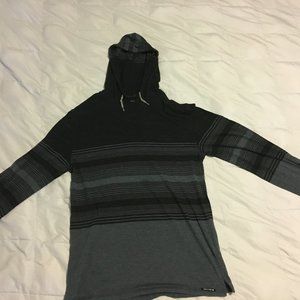 Ocean Current LS Hooded Shirt - L, Blue